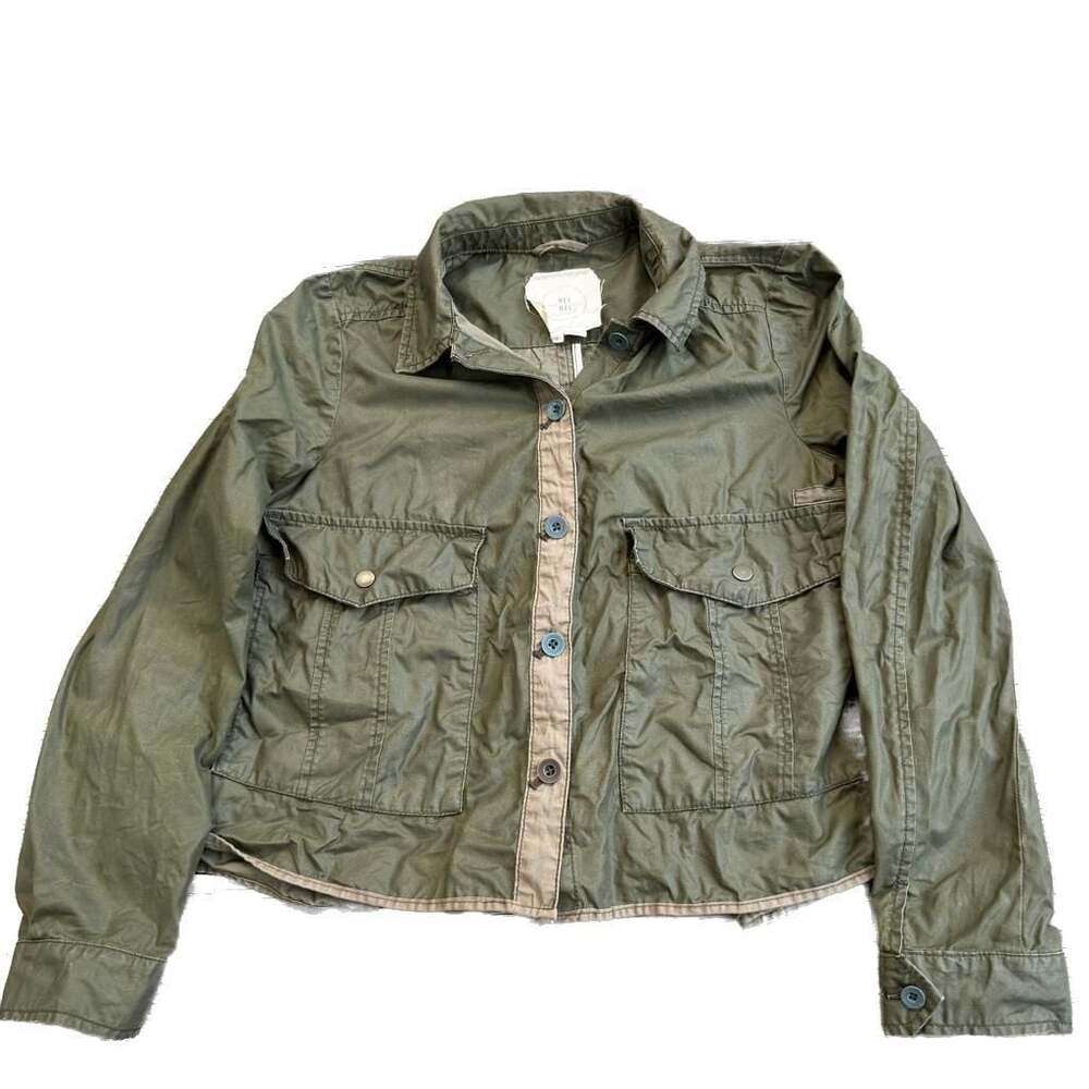Anthropologie Olive Utility Jacket by Hei Hei